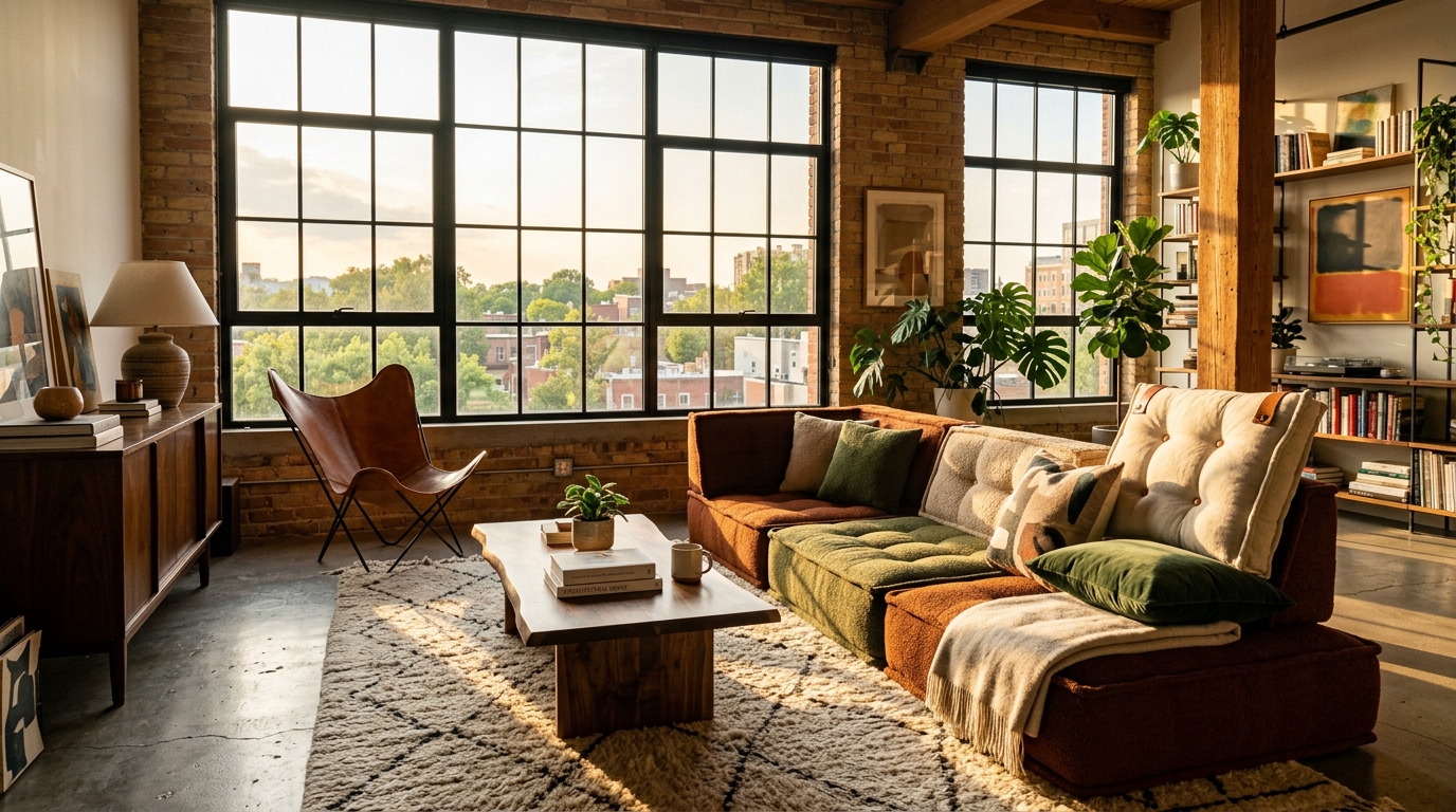 Minimalist Loft Room Integration